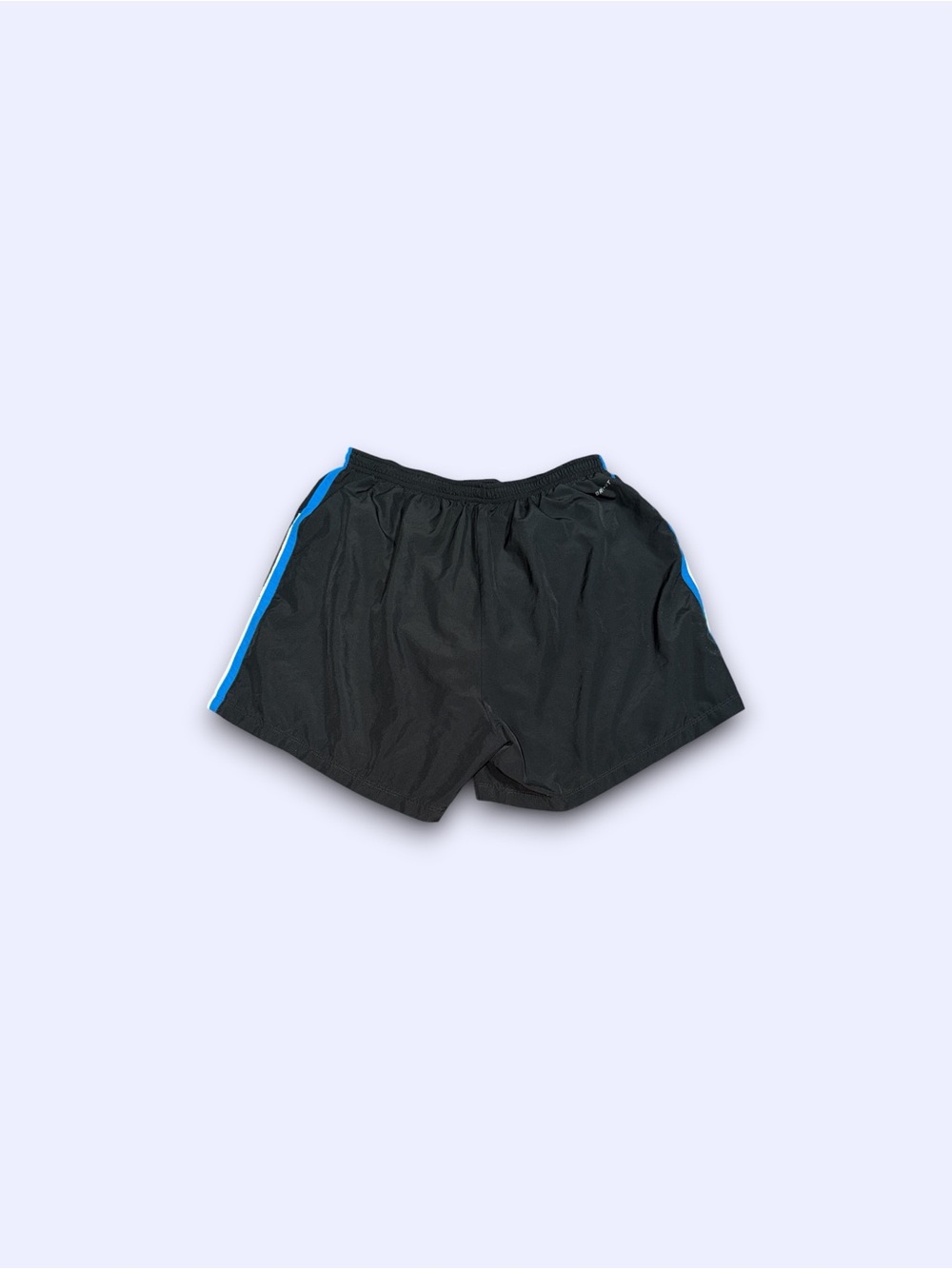 Nike sportswear dri-fit striped running shorts black & blue mens large - Picture 2 of 4